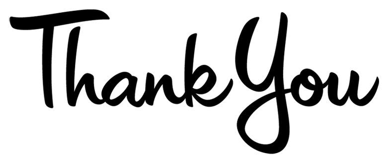 Thank you graphic